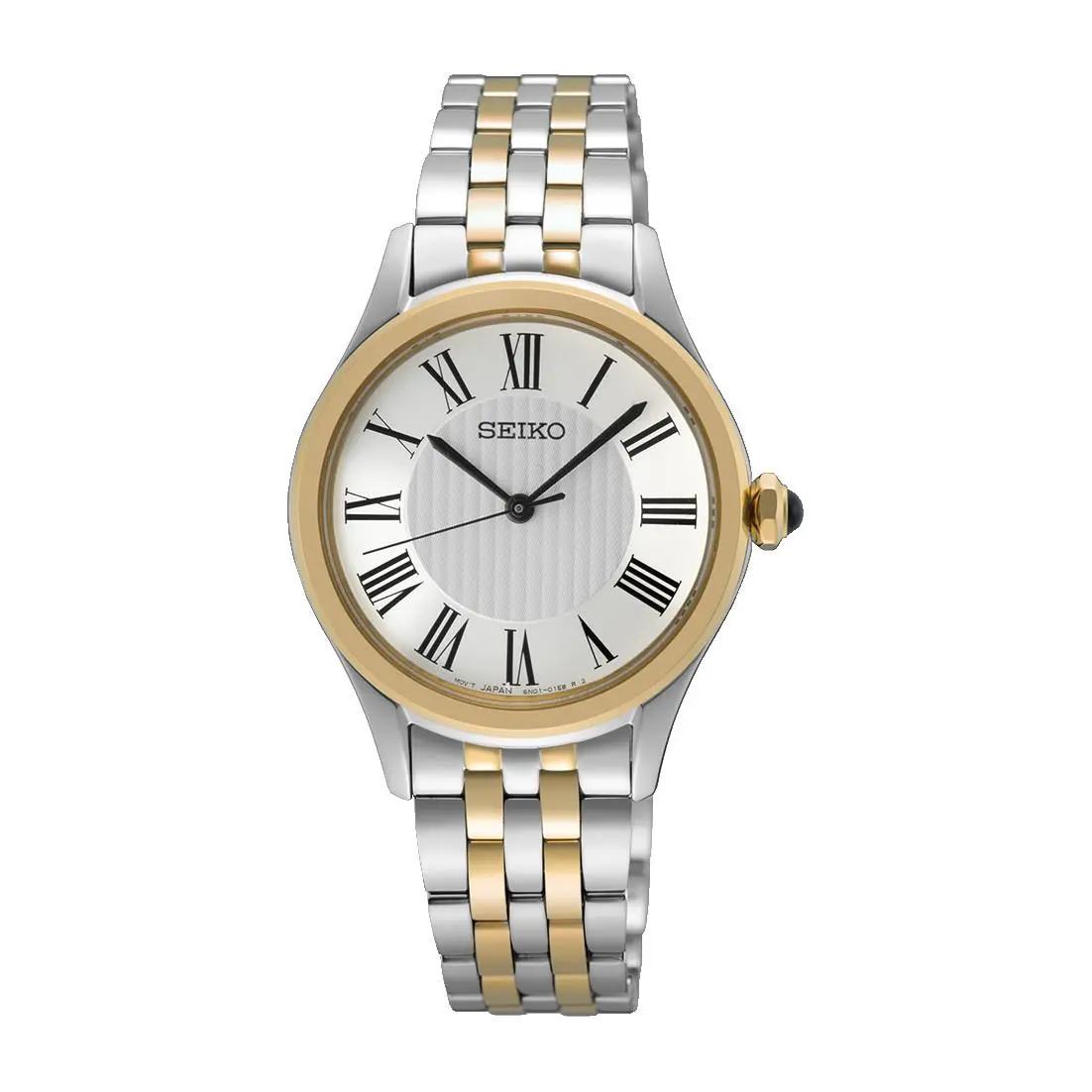 Essentials Quartz Silver Dial Stainless Steel Women`s Watch SUR612 by Seiko