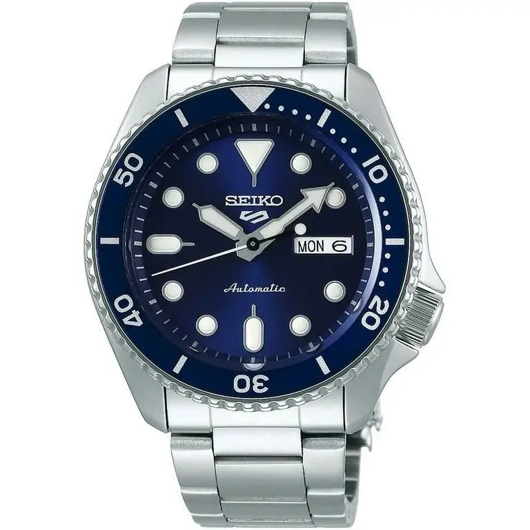 Men`s 5 Sports Automatic Blue Dial Blue Bezel Men’s Watch - SRPD51K1 by Seiko