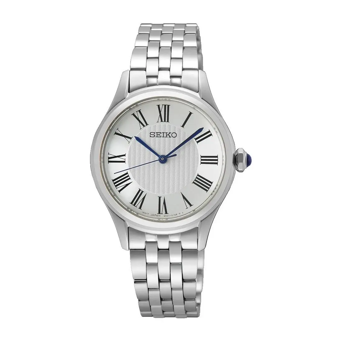 Seiko Essentials SUR609 Quartz Silver Dial Stainless Steel Women`s Watch