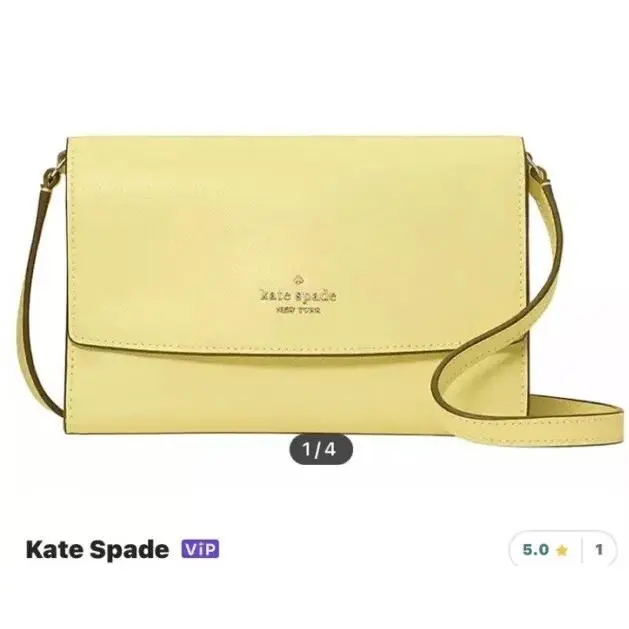 Kate Spade Perry Saffiano Leather Yuzu Jam Wallet Crossbody Bag K8709