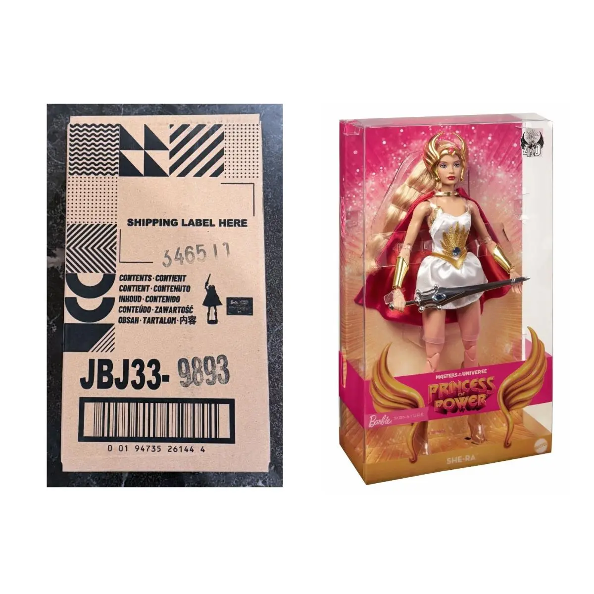 Barbie Masters of The Universe Motu Princess of Power She-ra Doll