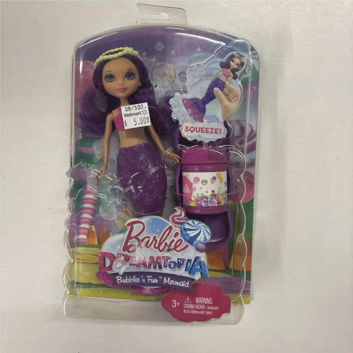 Barbie Dreamtopia Bubbles `n Fun Mermaid Purple Retired