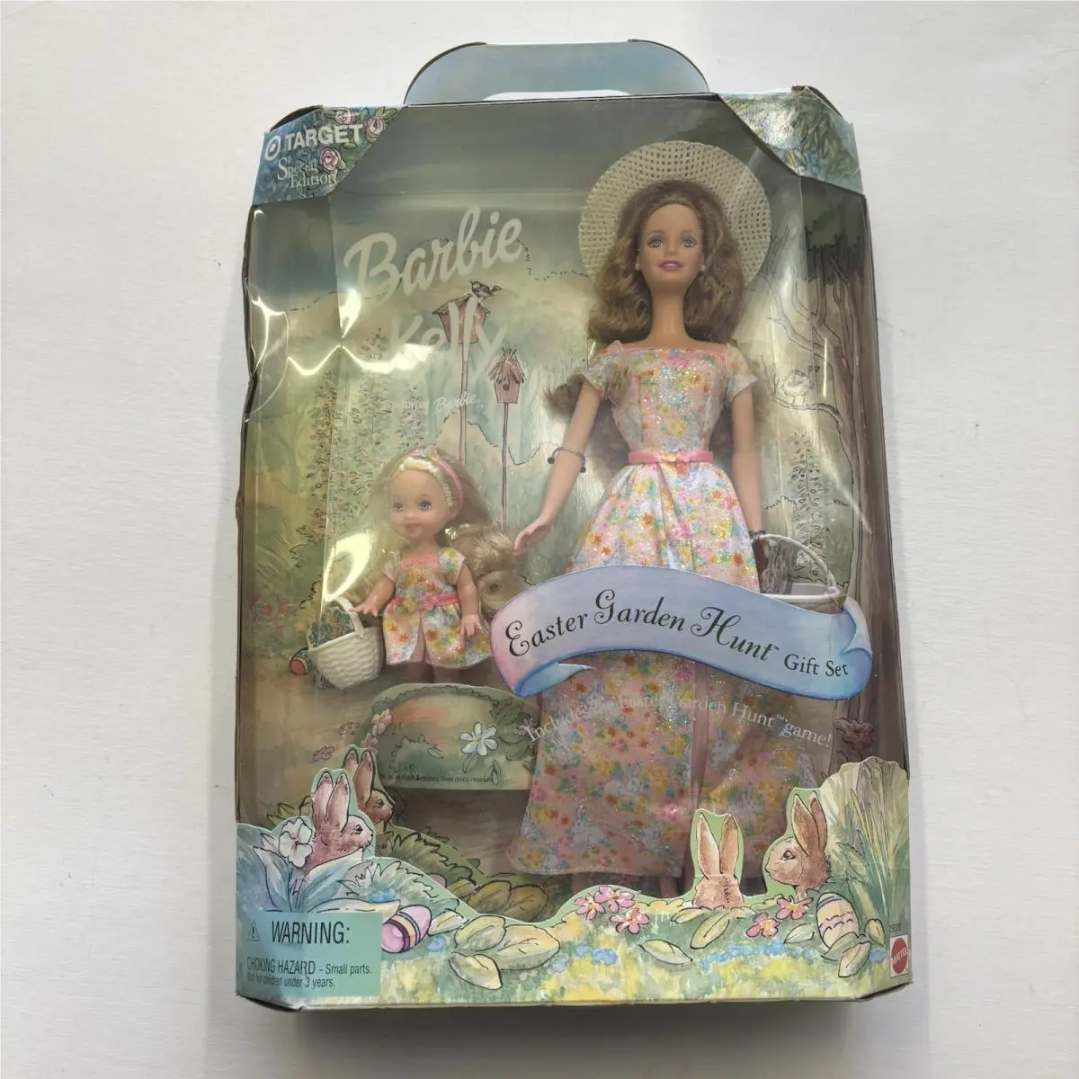 Vintage 2000 Mattel “easter Garden Hunt Barbie Kelly Giftset” 29328 Nrfb