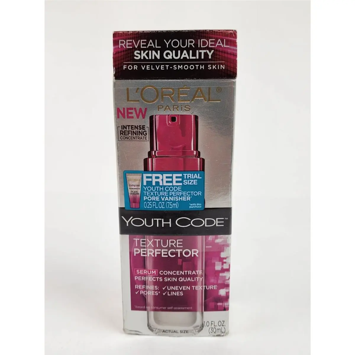 L`oreal Youth Code Texture Perfector Serum Concentrate 1.0 Bonus Pore Vanisher