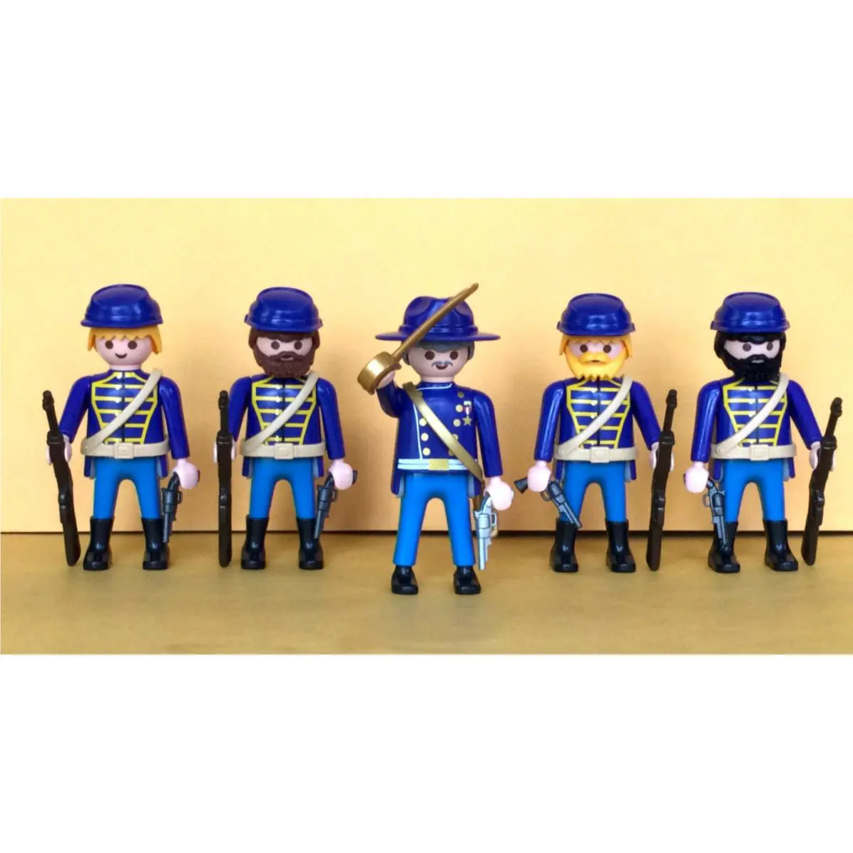 Playmobil Soldiers Union Army Blue Coats Western City/fort Rocks 70944 Item R57