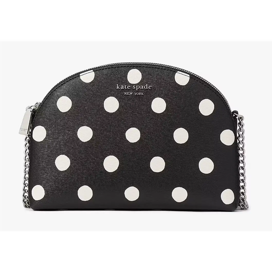 Kate Spade Morgan Sunshine Dot Double-zip Dome Chain Crossbody KF564