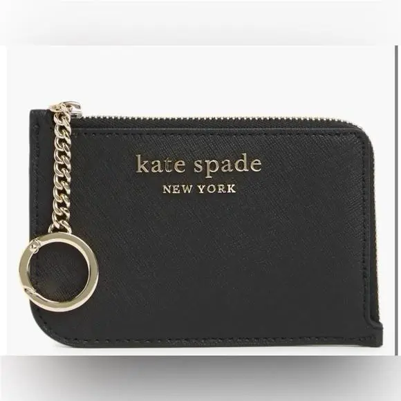 Kate Spade Leather Zip Card Holder Wallet