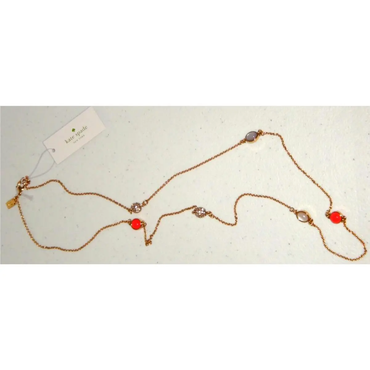 Kate Spade York Women`s Bashful Blossom Yellow Gold Multi Necklace Crystals