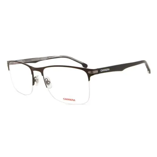 Carrera 291 YZ4 Matte Brown Eyeglasses 57 19 145 Semi Rim Rectangle Frame