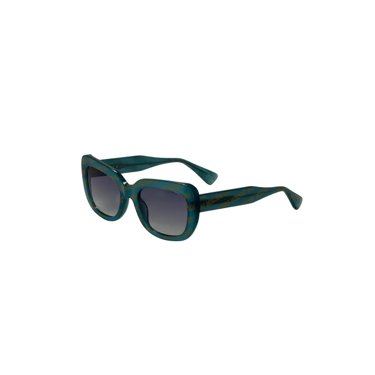 Woman 53mm Green Pattern Sunglasses MOS132-S-6HO-53 by Moschino