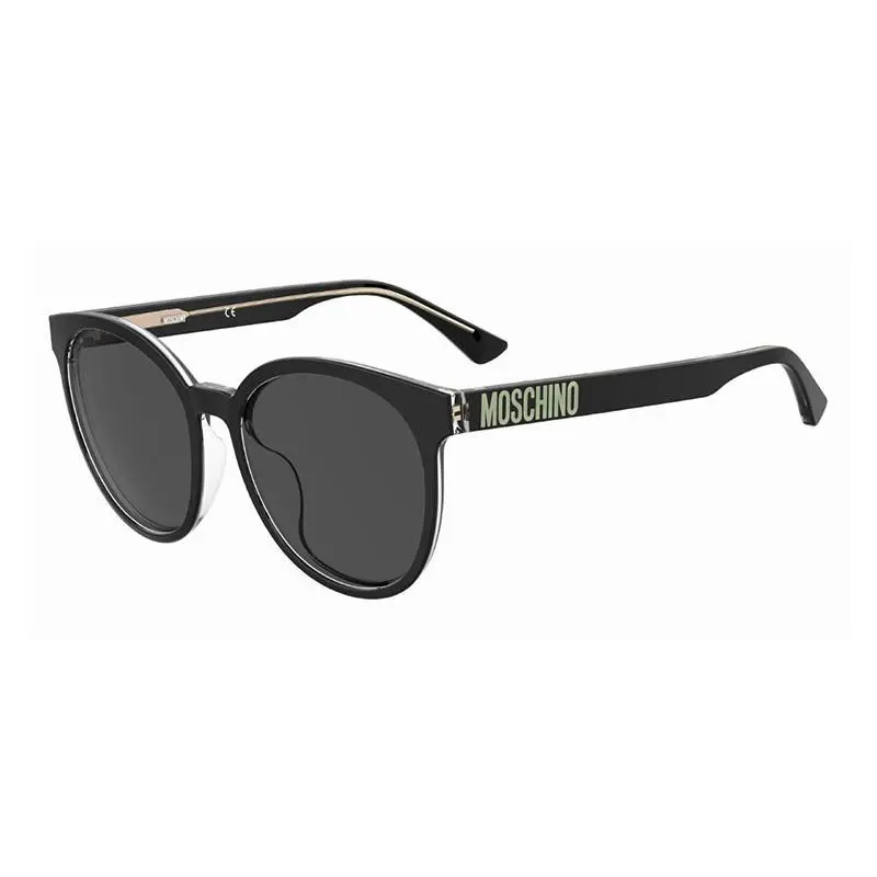 Moschino MOS151/F/S 07C5 IR Black/transparent/grey 58-18-145 Sunglasses - Frame: Black/Transparent, Lens: Grey, code: 07C5IR