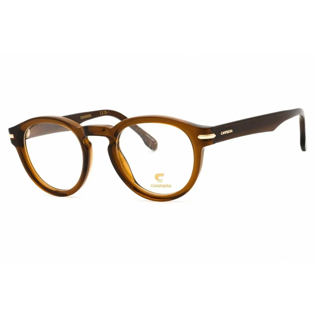 Unisex Eyeglasses Brown Plastic Round Full Rim Frame  313 009Q 00 by Carrera
