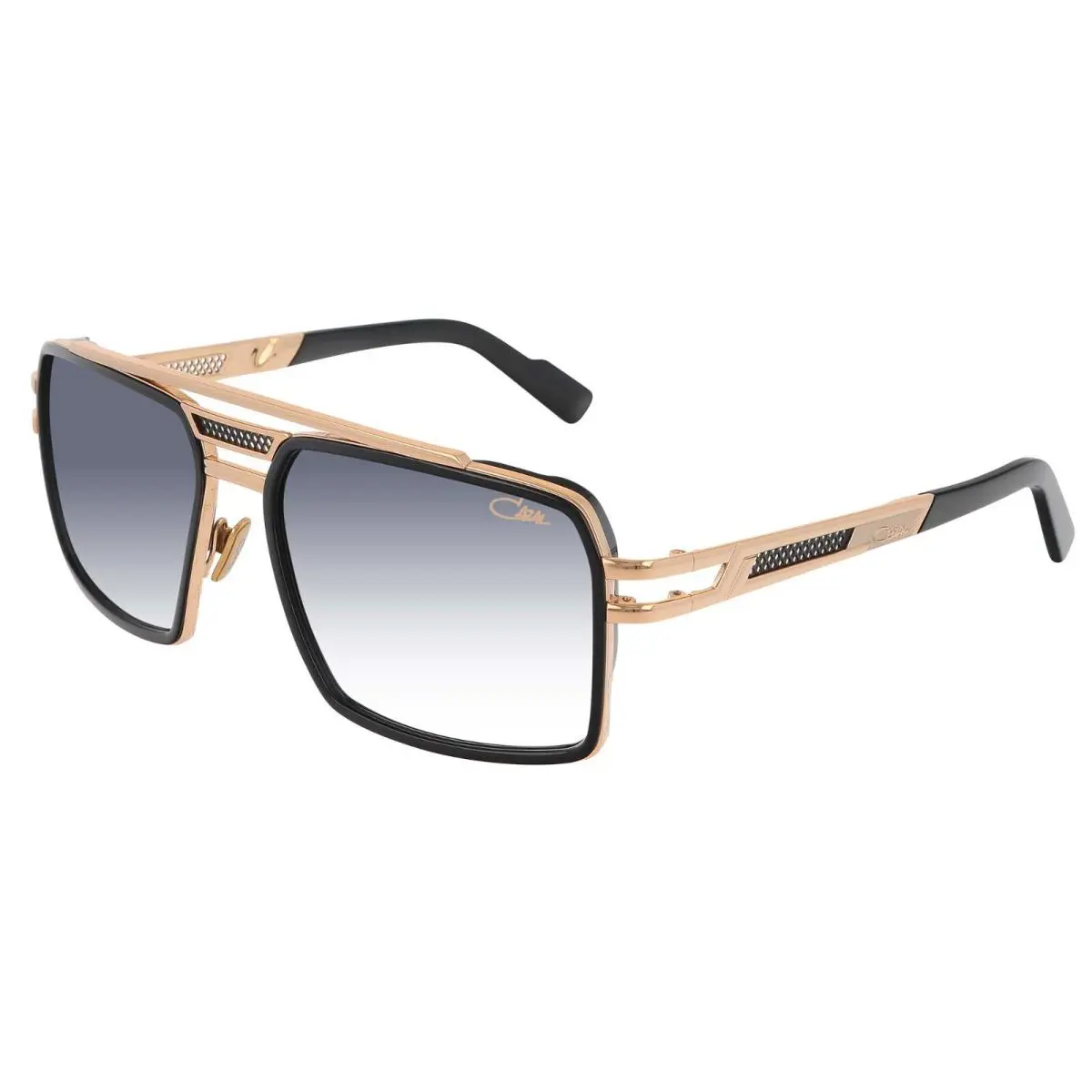 Cazal 6033/3 Black and Gold/grey Shaded 001 Sunglasses