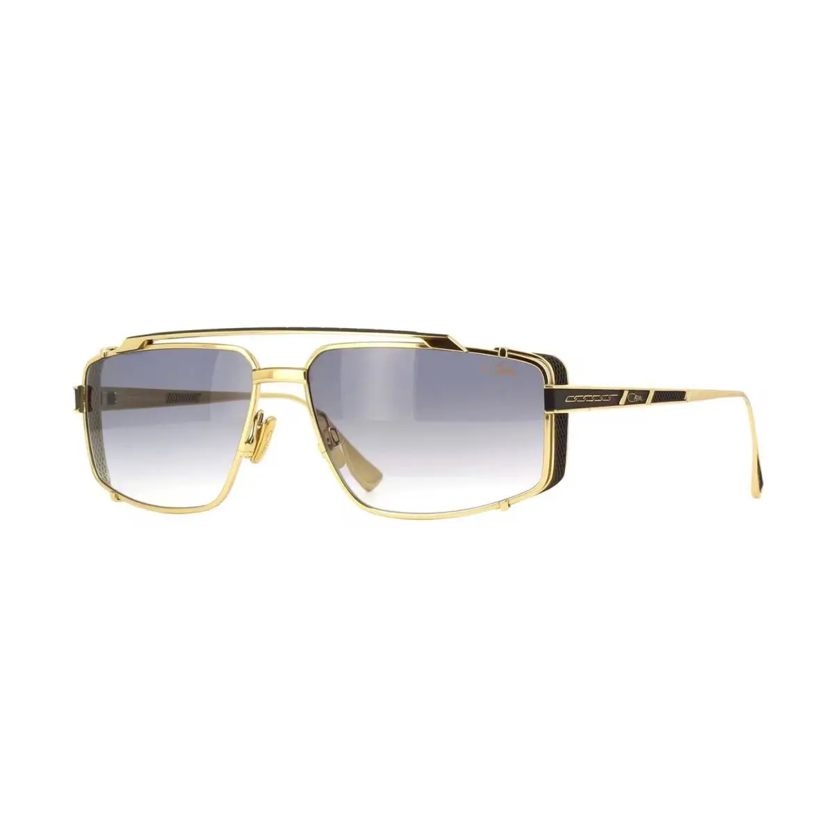 Cazal 756/3 Matte Black with Gold/grey Shaded 001 Sunglasses