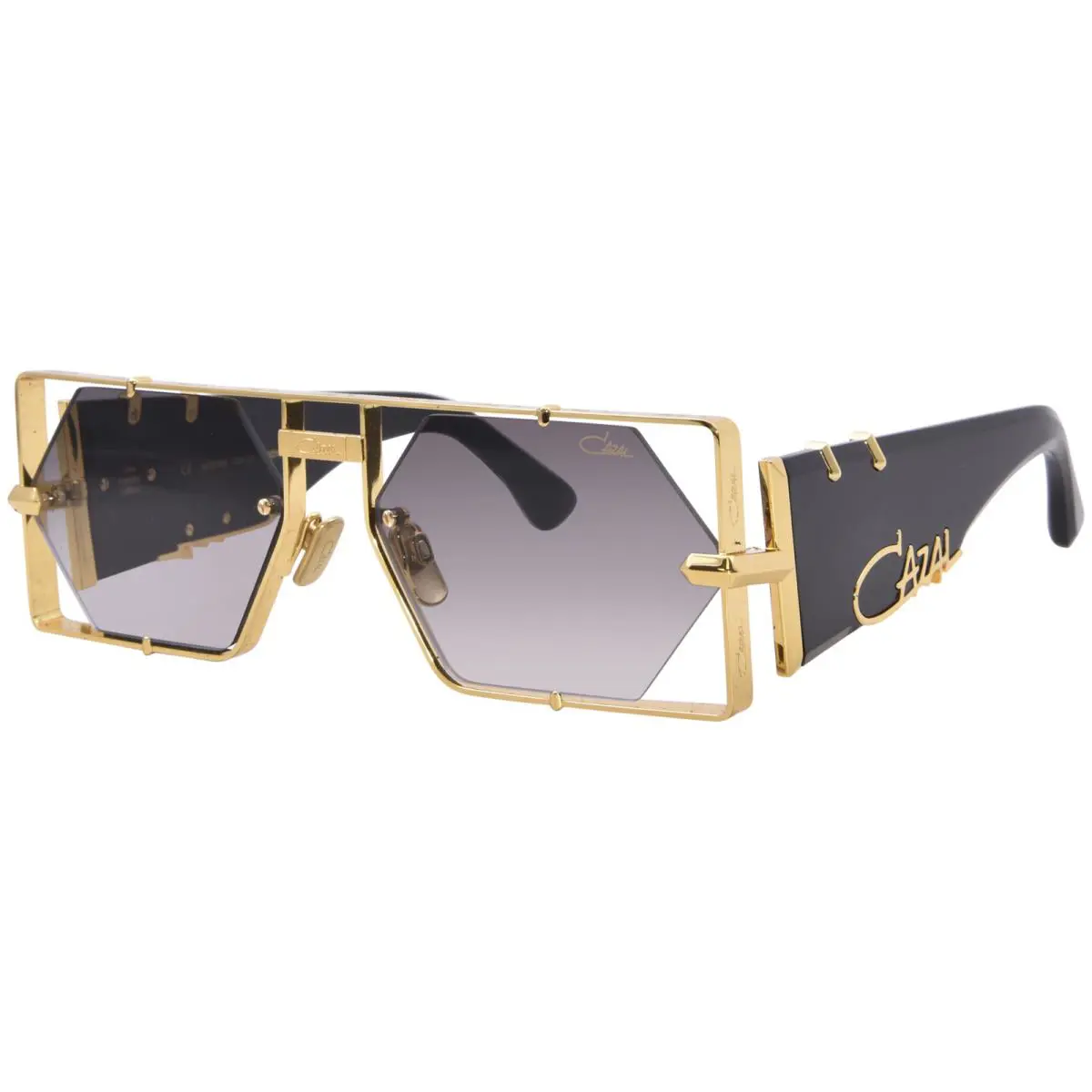 Cazal Limited Edition 004 001 Sunglasses Gold/black/grey Gradient Square Shape