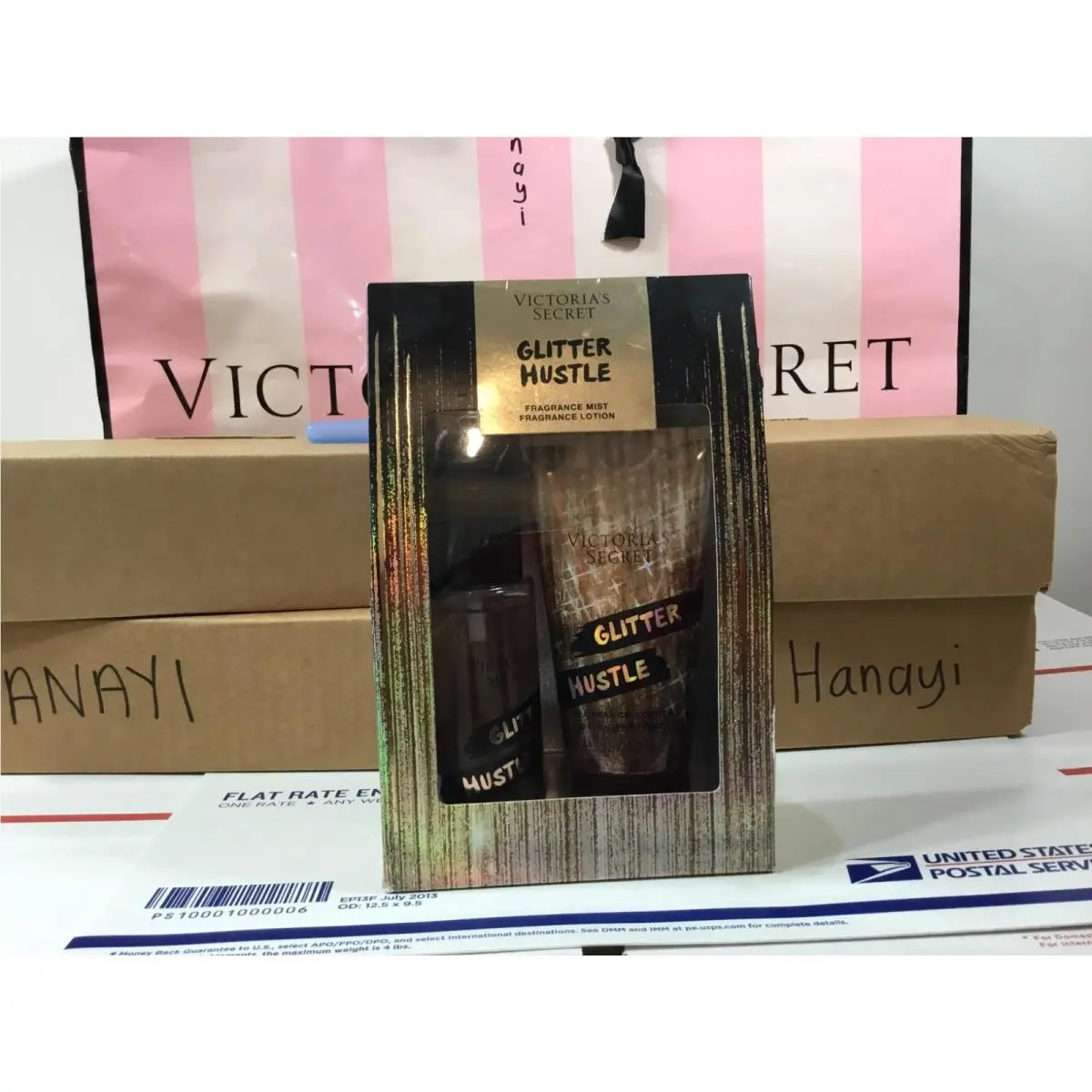 Victoria`s Secret Glitter Hustle Fragrance Mist and Fragrance Body Lotion Set