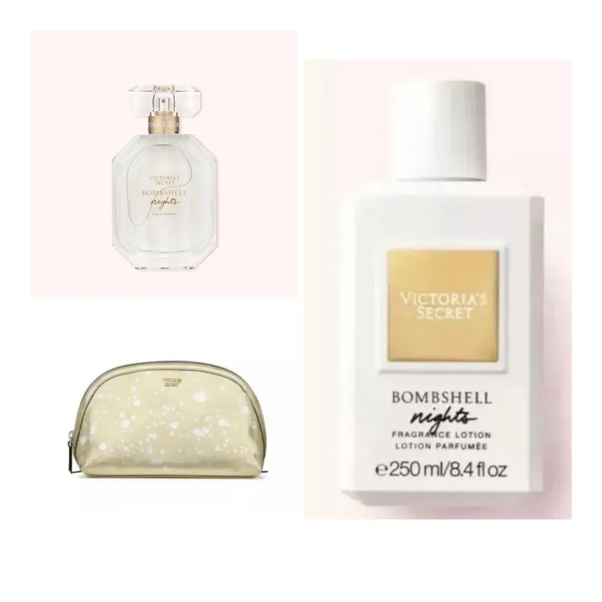 Victoria`s Secret Bombshell Nights Eau de Parfum 3.4 Fl.oz. /lotion /bag