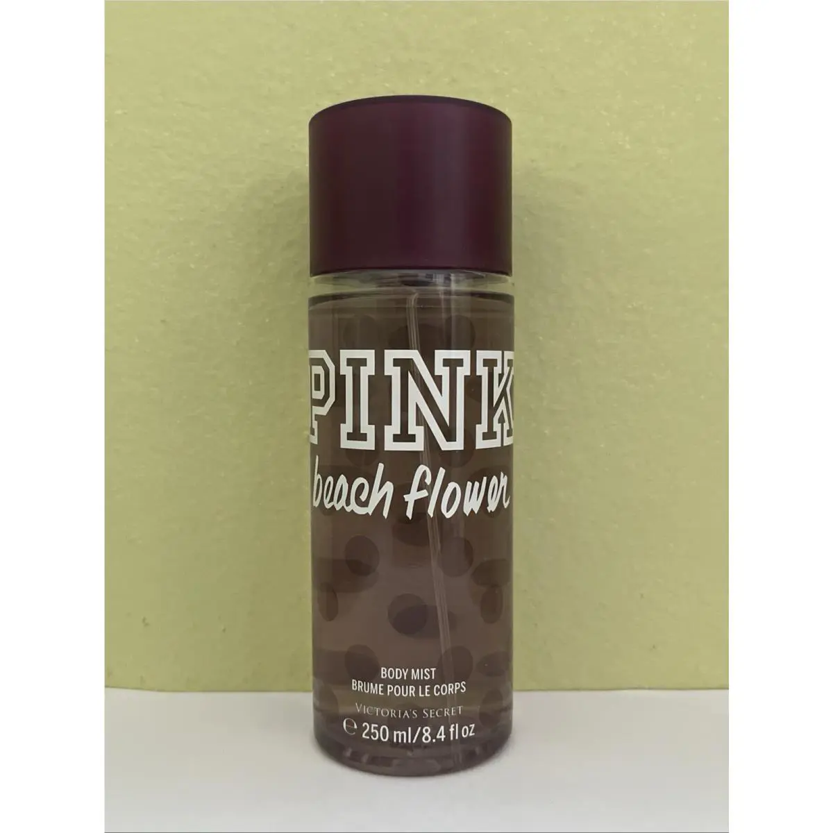 1 Victoria`s Secret Pink Beach Flower Tiare Flower Palm Leaves Body Mist 8.4oz