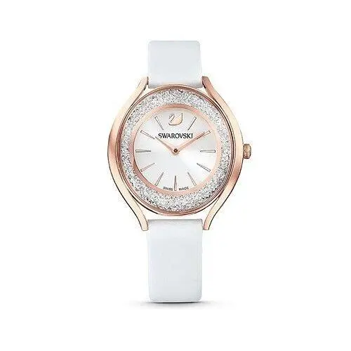5519453 Crystalline Oval Rose Tone White Dial Women`s Watch by Swarovski