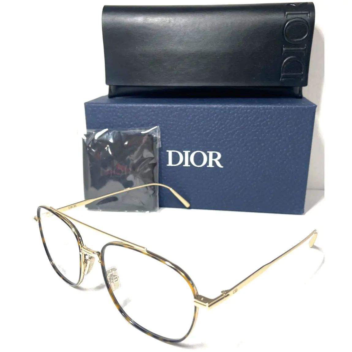 Christian  blacksuit O S13U B500 Havana ON Gold Eyeglasses 54-18 by Dior
