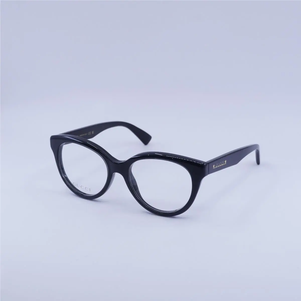 Gucci GG1590O 004 Grey Crystal on Black 52mm Eyeglasses