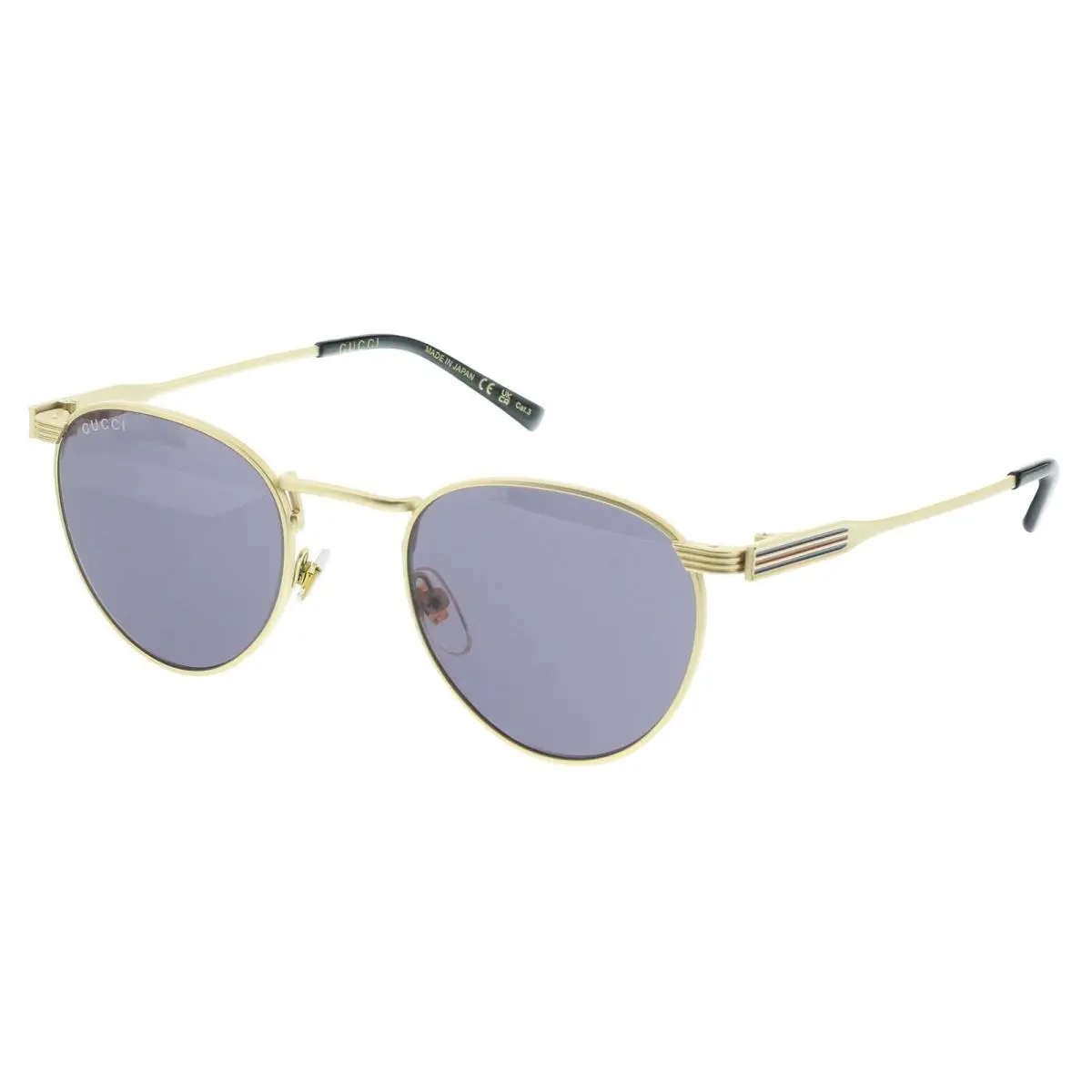 Gucci GG1875S-003 Gold Aviator Mens Sunglasses