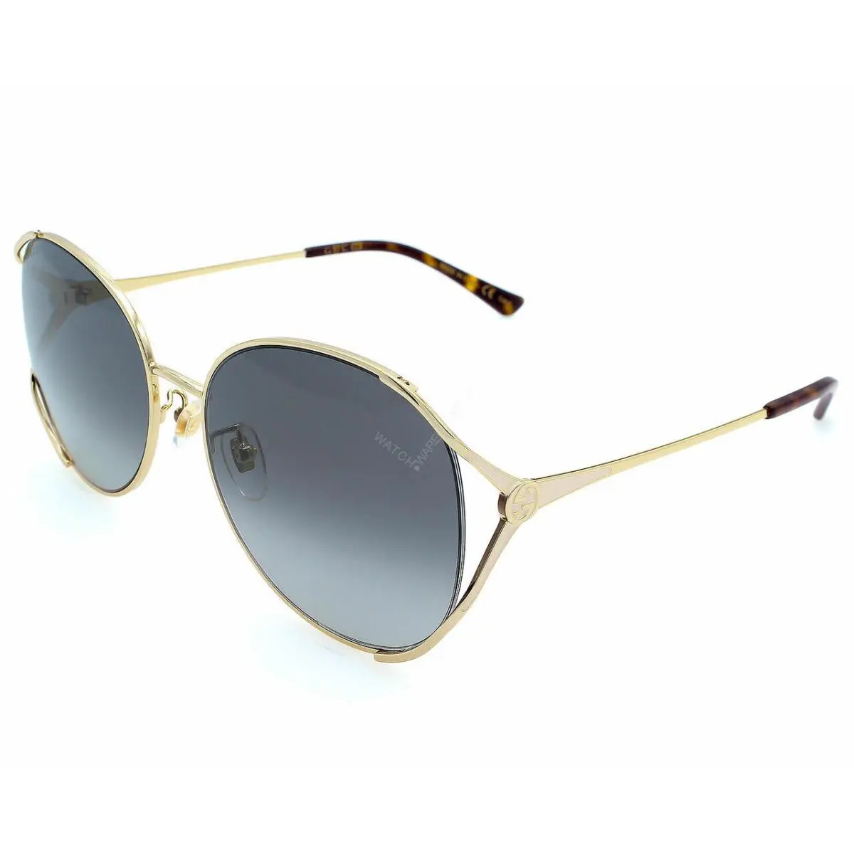 Gucci Gold/gray 59-18-135mm Women`s Sunglasses GG0650SK 002