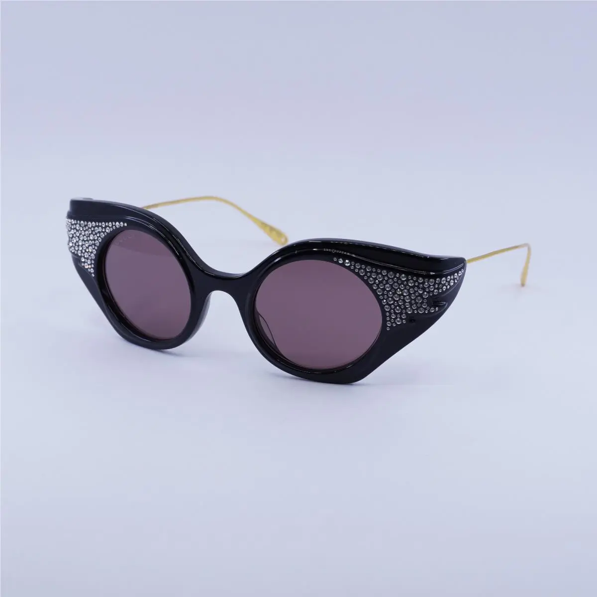 Gucci GG1327S 001 Shiny Black with Crystal Strass/gold/brown 45-21-140