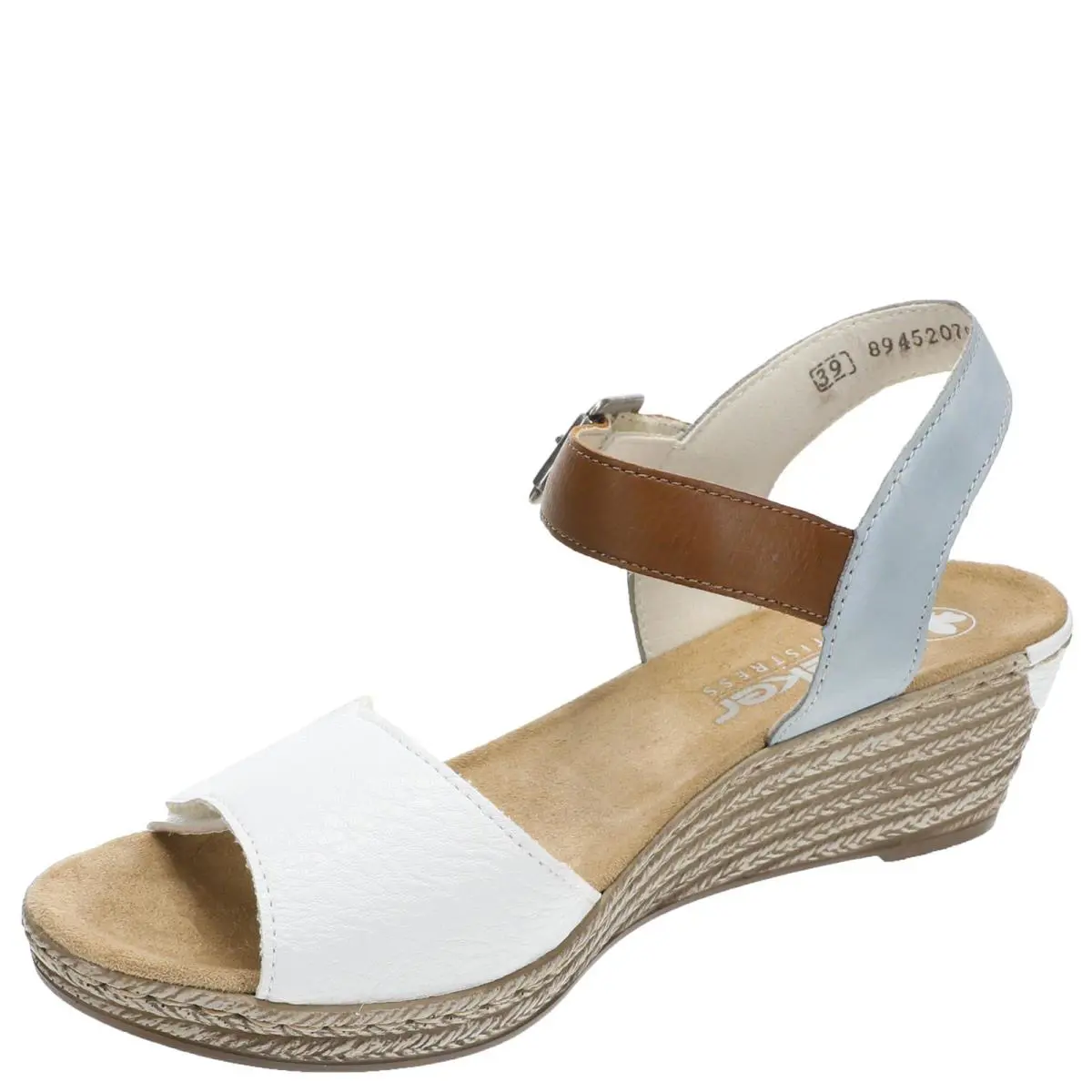 Rieker shoes - White/Cayenne/Light Blue 1