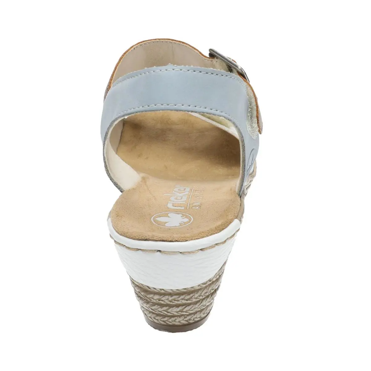 Rieker shoes - White/Cayenne/Light Blue 3