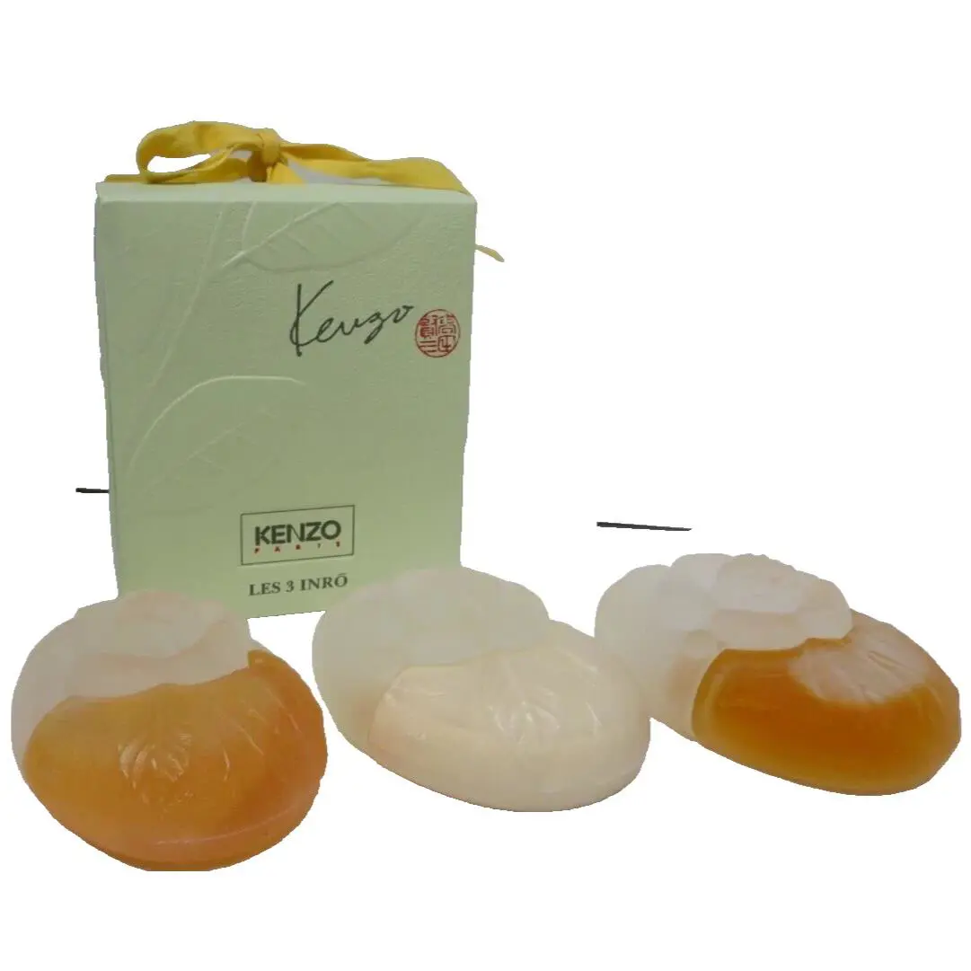 Kenzo Les 3 Inro Set 1 Oz Eau DE Toilette + 1.5 Body Lotion Bath Gel