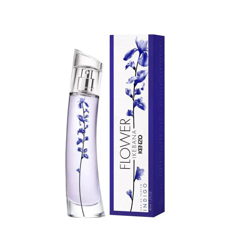 Kenzo Flower Ikebana Indigo by Kanzo 2.5oz Eau De Parfum For Women Box