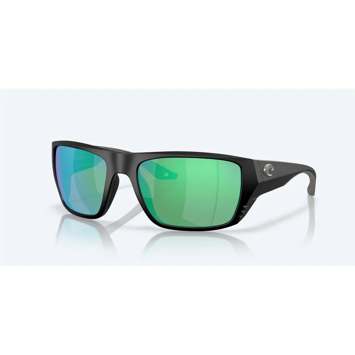 Costa Del Mar Finlet Matte Black/green Mirror 580G Polarized 59 mm Sunglasses