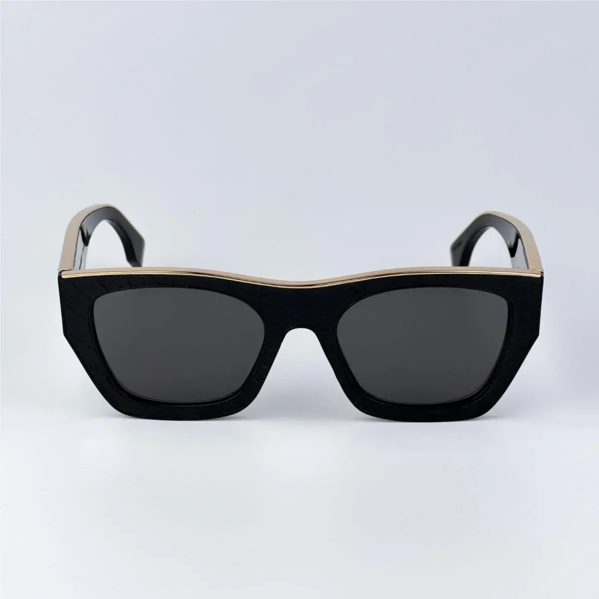 Men Sunglasses Black Grey Square FE40126I Leather 01A by Fendi