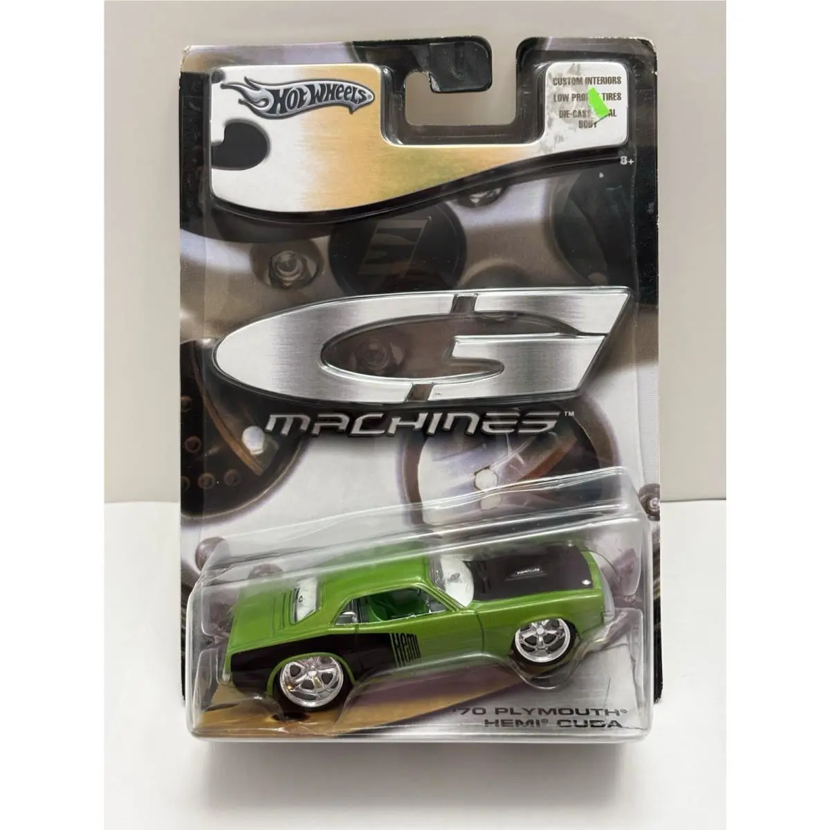 Hot Wheels Ultra Rare Dark Green 2005 G Machines 1970 Plymouth Hemi Cuda 1/50