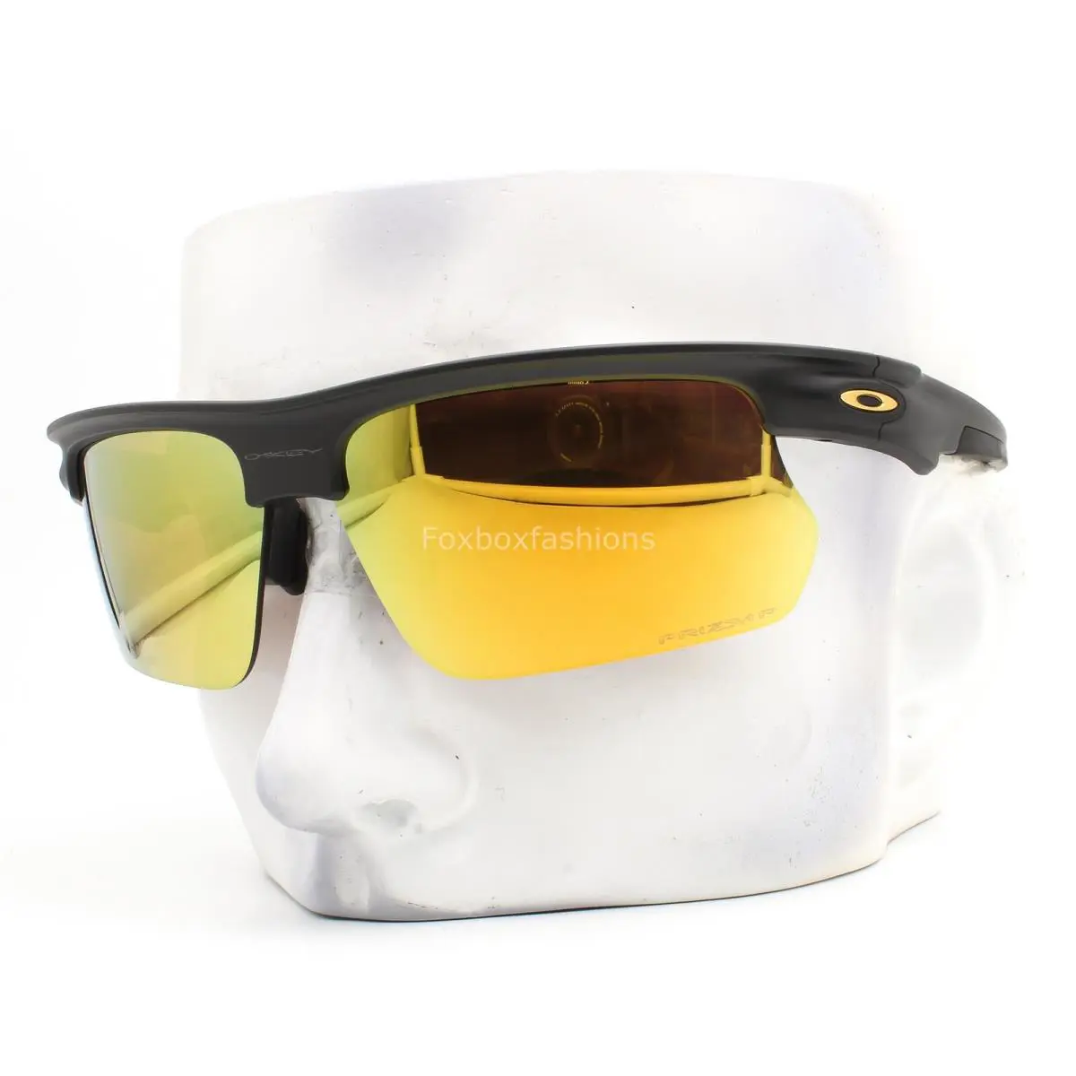 Oakley Bisphaera Sunglasses Matte Gray Prizm 24K Polarized OO9400-1268 with Case