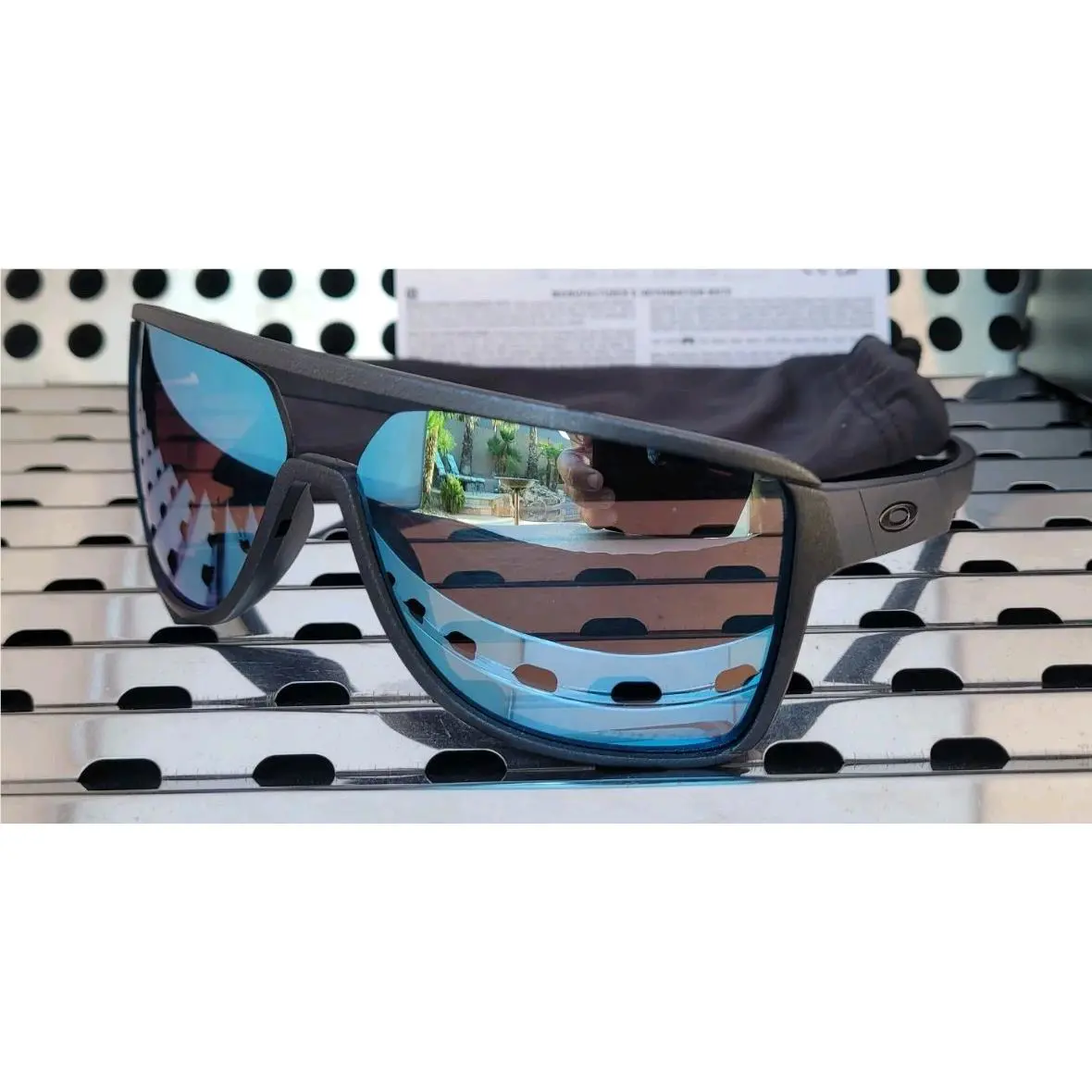 Oakley Castel 9147-1263 Sunglasses Blue Steel w/ Prizm Deep H2O Polarized