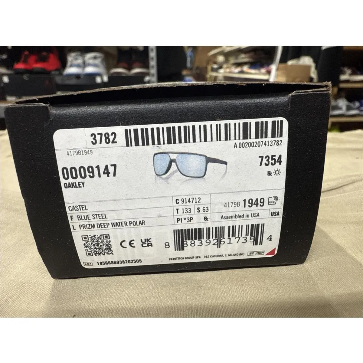 Castel 9147-1263 Sunglasses Blue Steel w/ Prizm Deep H2O Polarized by Oakley