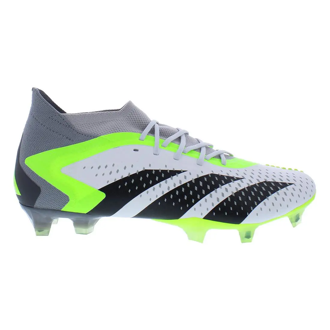 Adidas Predator Accuracy 1 Firm Ground Unisex Shoes - Footwear White/Core Black/Lucid Lemon