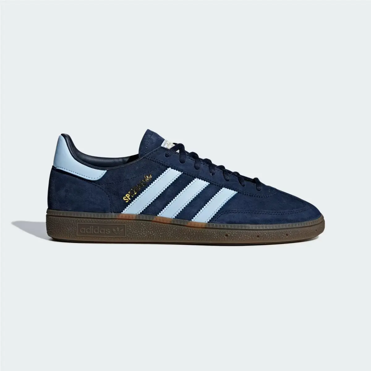 Mens Adidas Handball Spezial BD7633 Collegiate Navy / Clear Sky / Gum