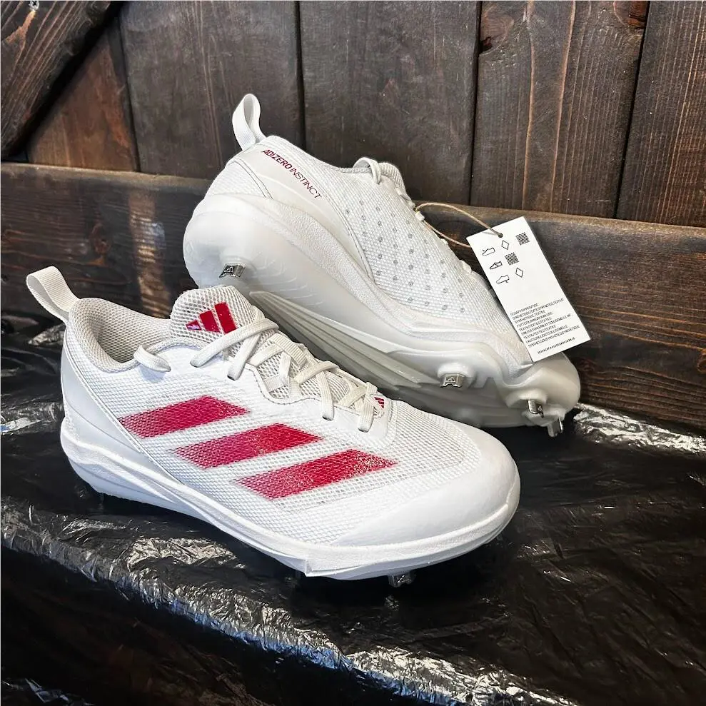Adidas shoes - adidas adizero Cleat - adizero Cleat - White &red 0
