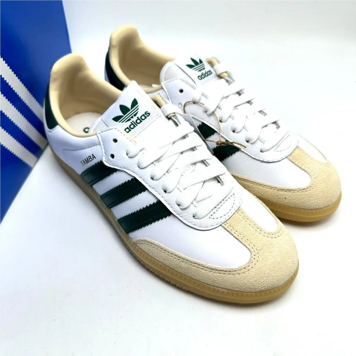 Adidas shoes Samba - Cloud White/Collegiate Green/Gum 2