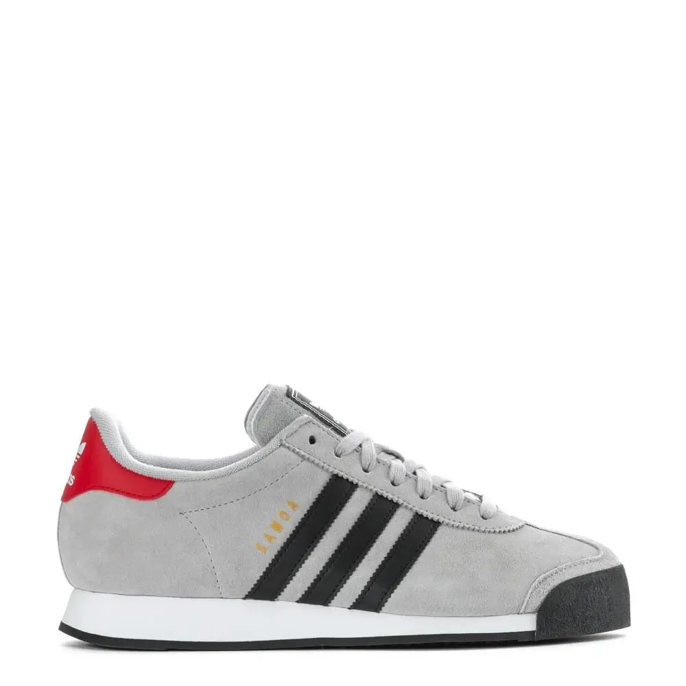 Adidas Samoa Mens JR3777 Nubuck Grey/black/scarlet