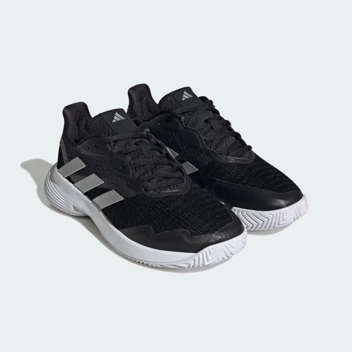 Adidas Courtjam Control ID1545 Sneakers Women`s 6.5 Black Tennis Shoes JOBB1353