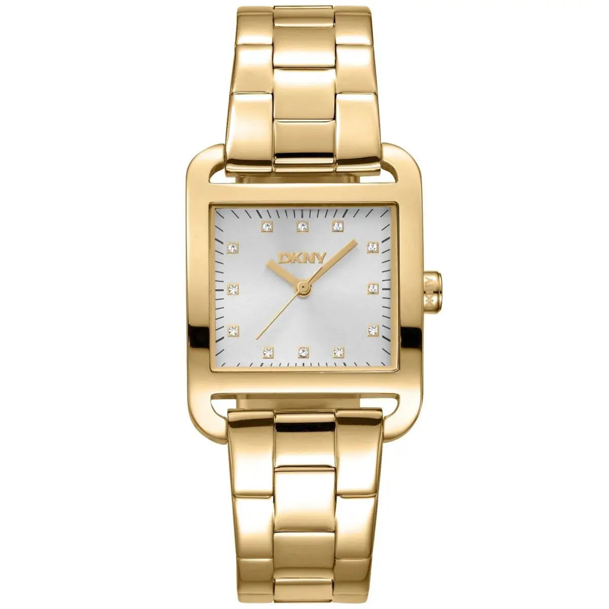Dkny Women`s DK1L004M0055 Iconic City Midi Silver Gold IP Stainless Steel Watch