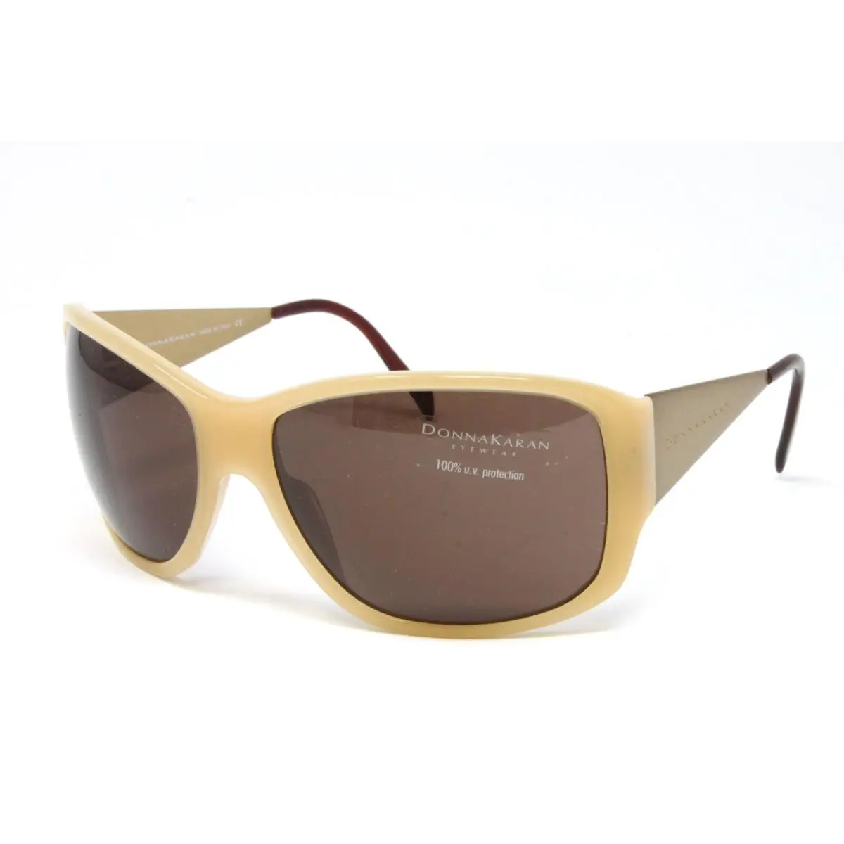 Donna Karan Sunglasses Women`s Plastic Oversized Beige 64mm DK1033/305373