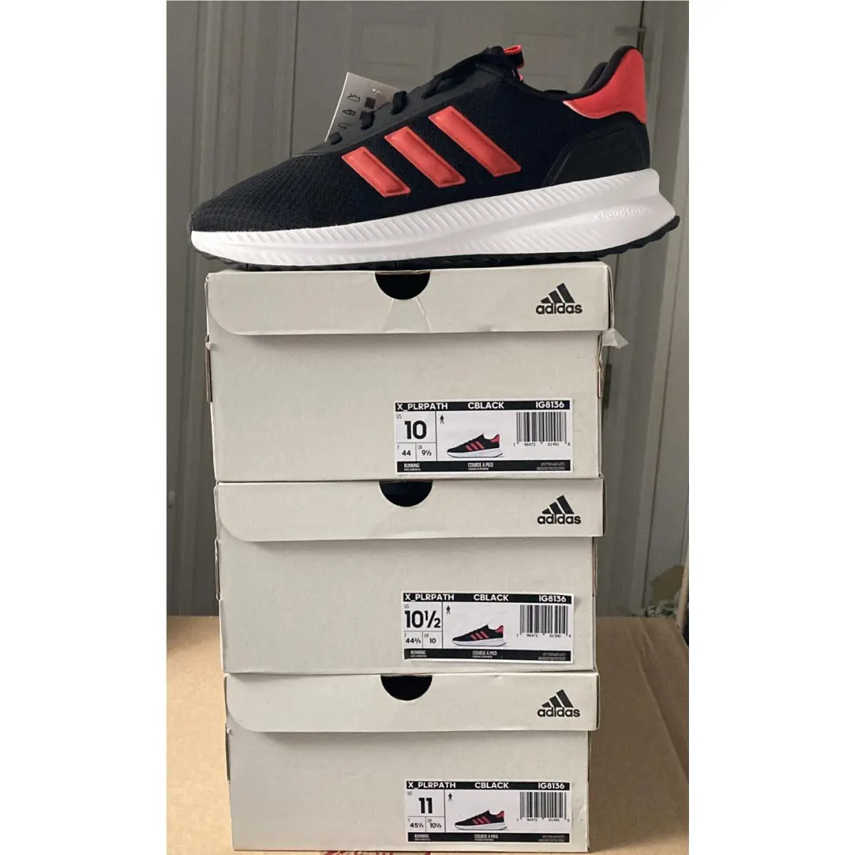Adidas X_plrpath IG8136 Black/bright Red/white Men’s SZ-10. New