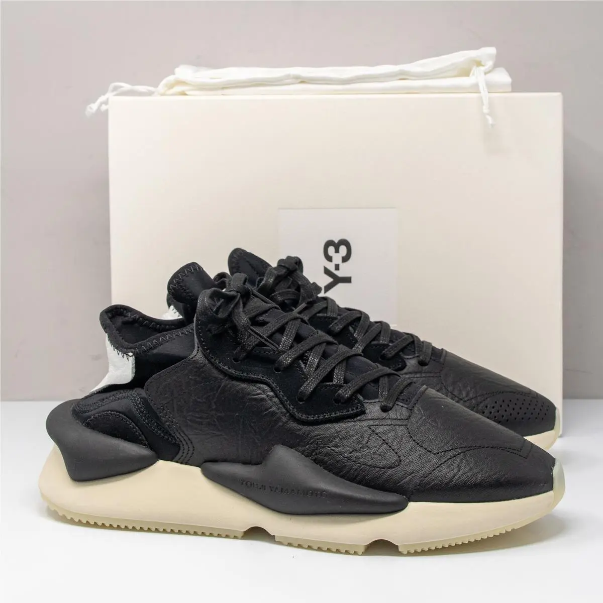 Adidas Y-3 Kaiwa Black/white Size 10.5 GX1053