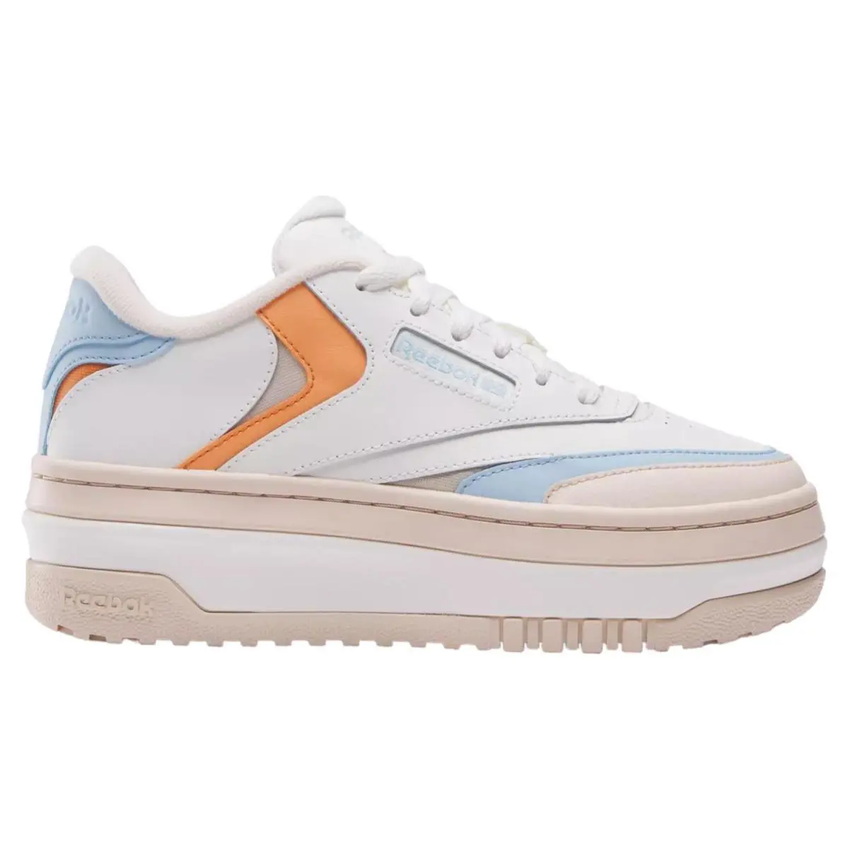 100201426 Womens Reebok Club C Extra - Chalk/Tapioca/Softbue