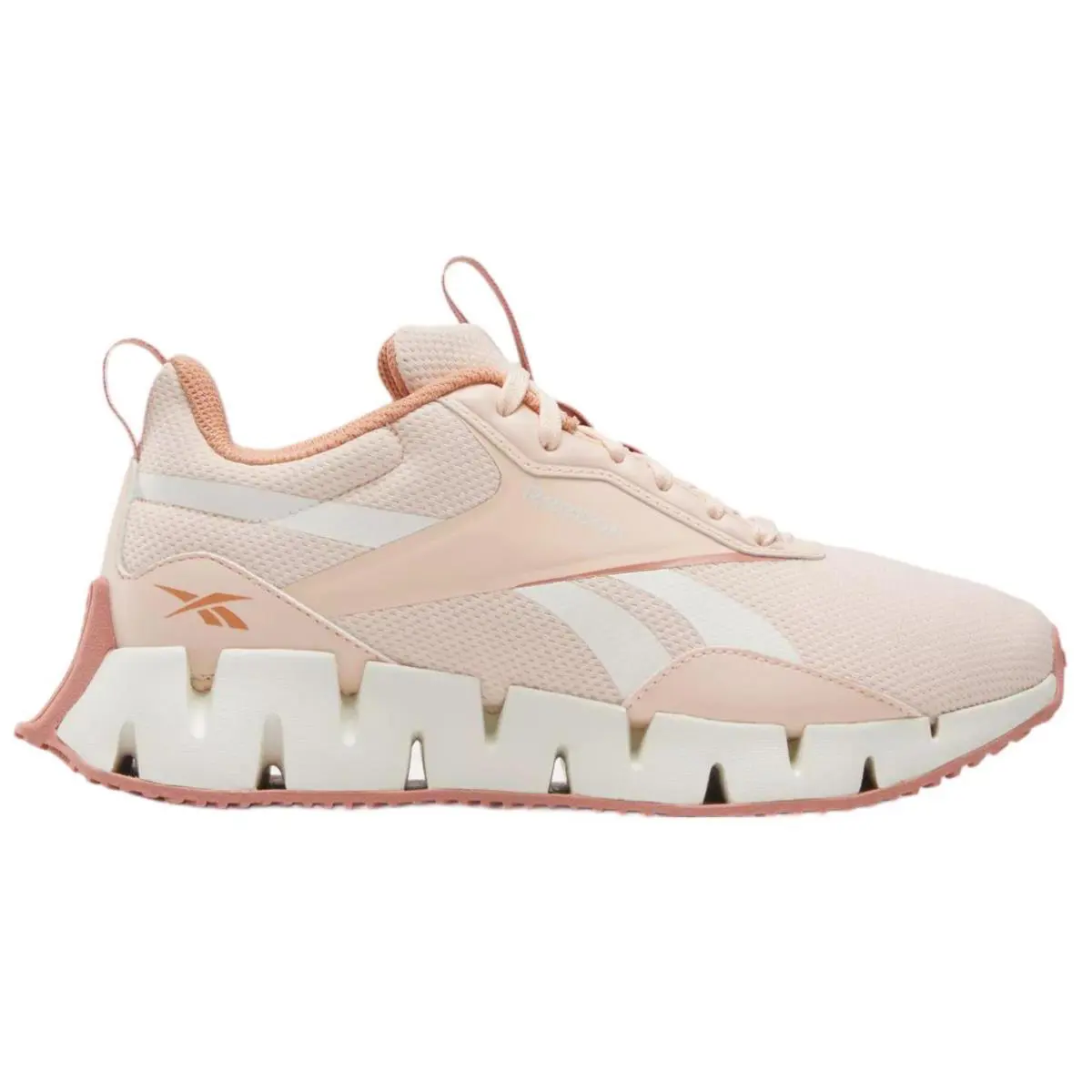 100205506 Womens Reebok Zig Dynamica Str - Washed Clay/Pink Clay/Chalk
